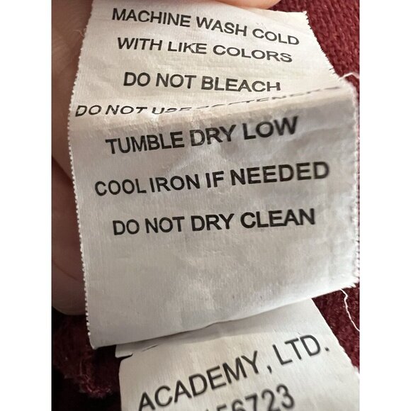 BCG Womens Split Shoulder Sweatshirt~Size Lrg~Deep Red Athletic Sporty Top L5 17 - Picture 13 of 13